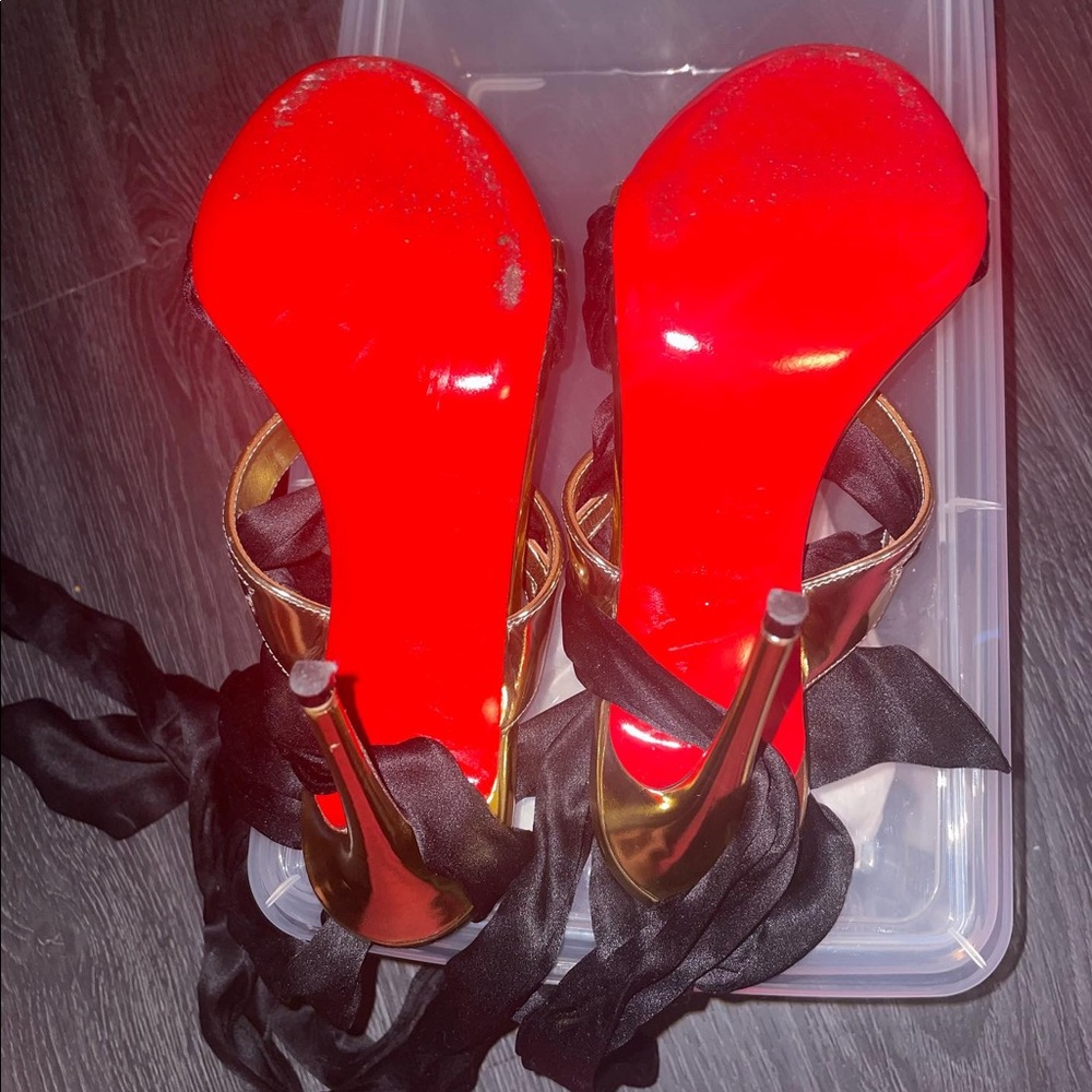 Christian Louboutin Tie Up Heels - Picture 2 of 11